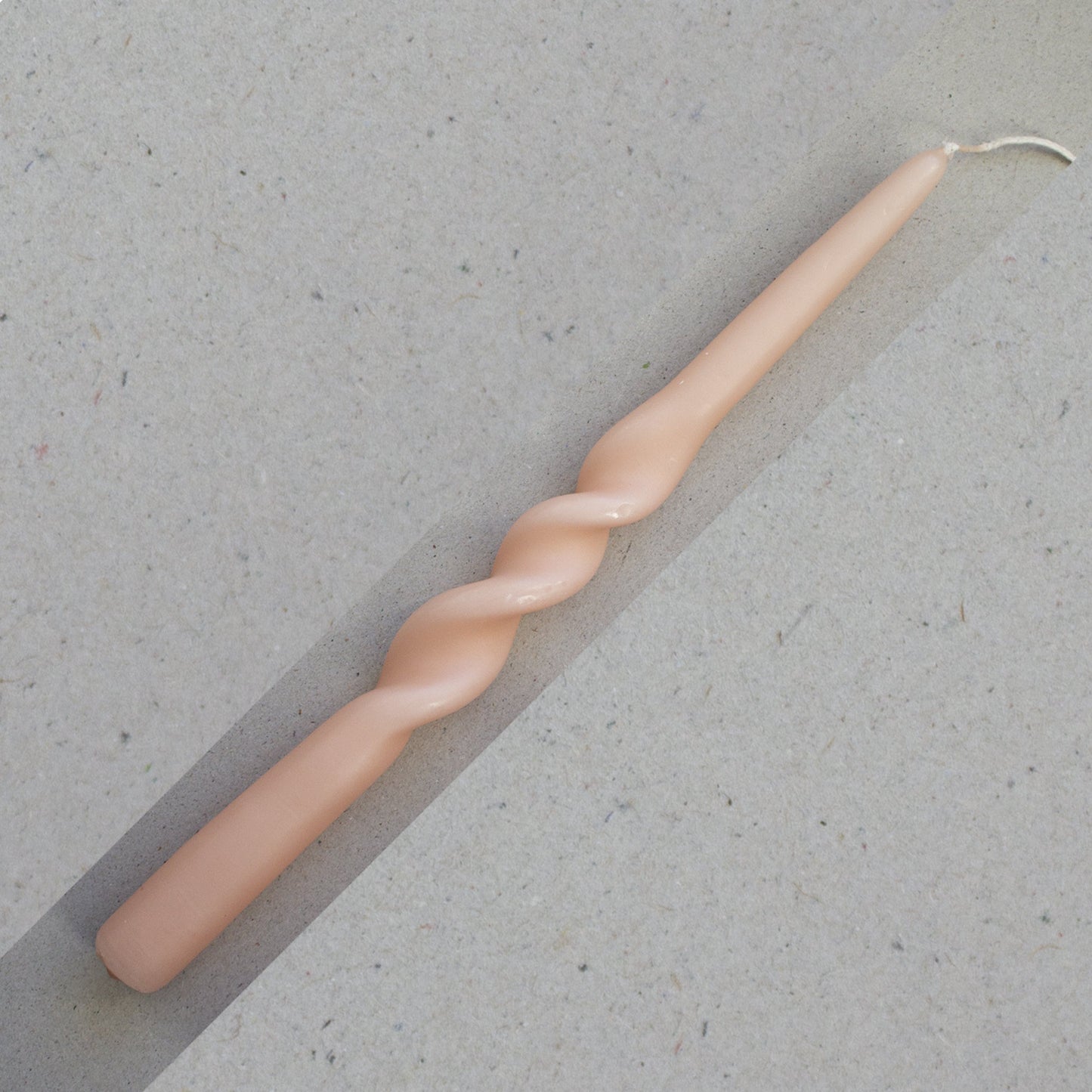 1 HANDMADE TWISTED CANDLE - choose color