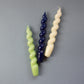 3 WAVY CANDLES - choose 3 colors