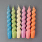 6 WAVY CANDLES