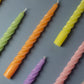 1 TWISTED CANDLE - choose color